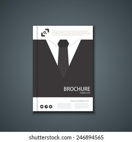 Vector flyer or banner. Brochure template design. Eps10