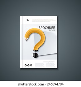 Vector flyer or banner. Brochure template design. Eps10
