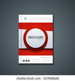 Vector flyer or banner. Brochure template design. Eps10