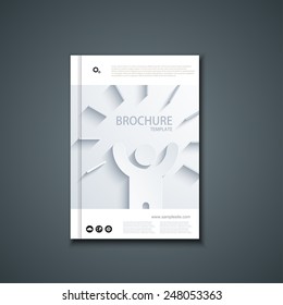 Vector flyer or banner. Brochure template design. Eps10