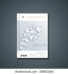 Vector flyer or banner. Brochure template design. Eps10