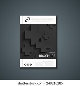Vector flyer or banner. Brochure template design. Eps10