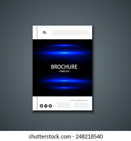 Vector flyer or banner. Brochure template design. Eps10