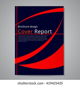 Vector flyer brochure design geometric template abstract.