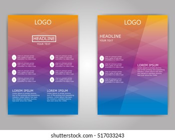 vector flyer brochure design template