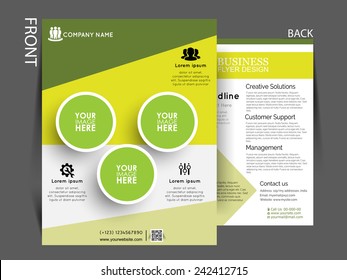 Vector Flyer, brochure, magazine cover template can be use for print and publishing. 