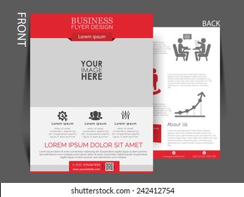 Vector Flyer, brochure, magazine cover template can be use for print and publishing. 