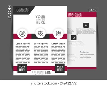 Vector Flyer, brochure, magazine cover template can be use for print and publishing. 