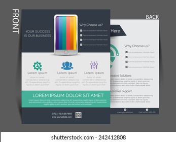 Vector Flyer, brochure, magazine cover template can be use for print and publishing. 
