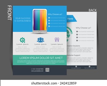 Vector Flyer, brochure, magazine cover template can be use for print and publishing. 