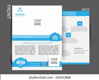 Vector Flyer, brochure, magazine cover template can be use for print and publishing. 