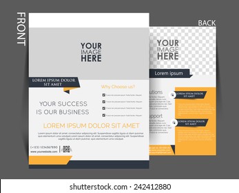 Vector Flyer, brochure, magazine cover template can be use for print and publishing. 