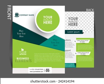 Vector Flyer, brochure, magazine cover template can be use for marketing.