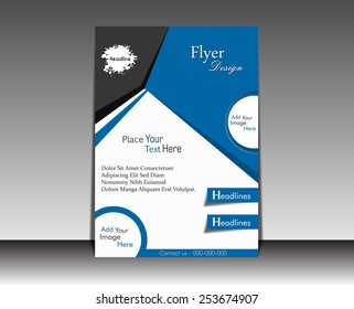 Vector Flyer, brochure, magazine cover template can be use for print and publishing. - Shutterstock ID 253674907