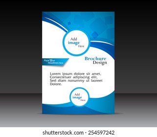 Vector Flyer, brochure, magazine cover template can be use for print and publishing.