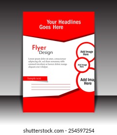 Vector Flyer, brochure, magazine cover template can be use for print and publishing.