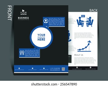 Vector flyer, brochure, magazine cover template can be use for print and publishing.