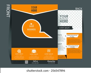 Vector flyer, brochure, magazine cover template can be use for print and publishing.