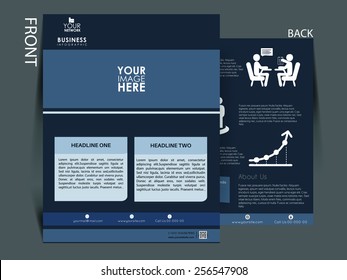 Vector flyer, brochure, magazine cover template can be use for print and publishing.