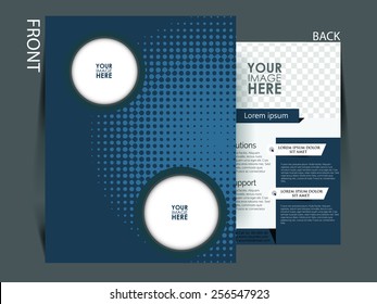 Vector flyer, brochure, magazine cover template can be use for print and publishing.
