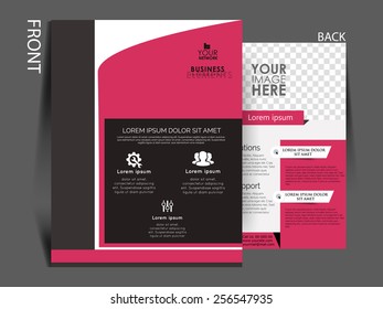 Vector flyer, brochure, magazine cover template can be use for print and publishing.