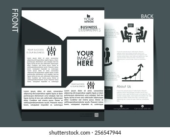 Vector flyer, brochure, magazine cover template can be use for print and publishing.