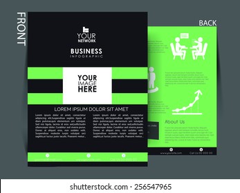Vector flyer, brochure, magazine cover template can be use for print and publishing.