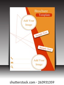 Vector Flyer, brochure, magazine cover template can be use for print and publishing.