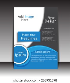 Vector Flyer, brochure, magazine cover template can be use for print and publishing.