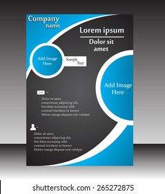 Vector Flyer, brochure, magazine cover template can be use for print and publishing.