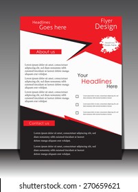 Vector Flyer, brochure, magazine cover template can be use for print and publishing.