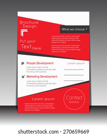 Vector Flyer, brochure, magazine cover template can be use for print and publishing.