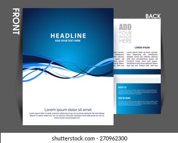 Abstract Brochure Designflyer Design Vector Template Stock Vector ...