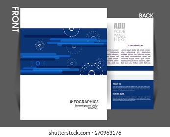 vector flyer, brochure, magazine cover template can be used for printing and publishing. 
