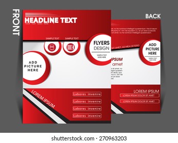 vector flyer, brochure, magazine cover template can be used for printing and publishing. 