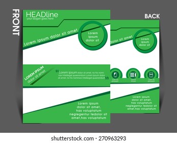 vector flyer, brochure, magazine cover template can be used for printing and publishing. 