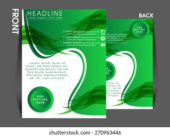 vector flyer, brochure, magazine cover template can be used for printing and publishing. 