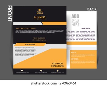 vector flyer, brochure, magazine cover template can be used for printing and publishing. 