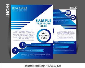 vector flyer, brochure, magazine cover template can be used for printing and publishing. 