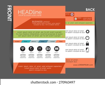 vector flyer, brochure, magazine cover template can be used for printing and publishing. 