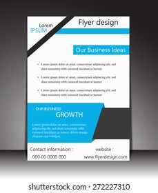 Vector Flyer, brochure, magazine cover template can be use for print and publishing.