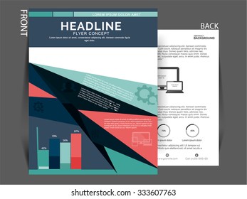 Vector Flyer, brochure magazine cover can be use for printing, publishing and marketing purpose for your business.
