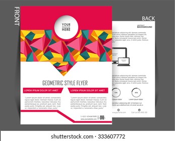 Vector Flyer, brochure magazine cover can be use for printing, publishing and marketing purpose for your business.