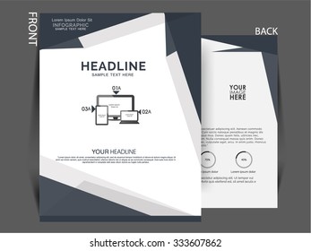 Vector Flyer, brochure magazine cover can be use for printing, publishing and marketing purpose for your business.