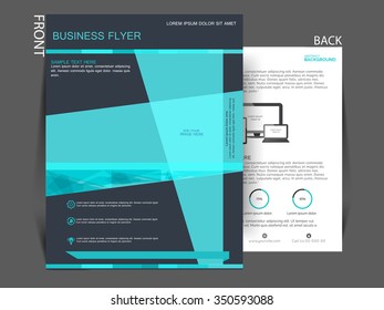 Vector flyer, brochure, magazine cover design can be used for print and publishing.