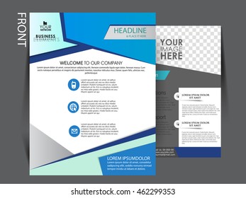 Vector Flyer, brochure, magazine cover template can be use for print and publishing.