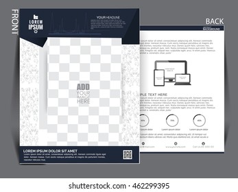 Vector Flyer, brochure, magazine cover template can be use for print and publishing.