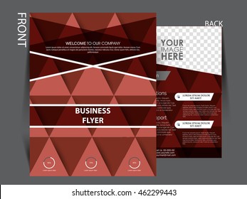 Vector Flyer, brochure, magazine cover template can be use for print and publishing.