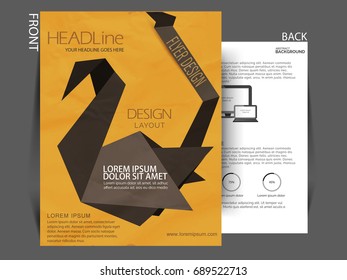 Vector Flyer, brochure, magazine cover template can be use for print and publishing.