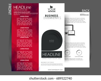 Vector Flyer, brochure, magazine cover template can be use for print and publishing.